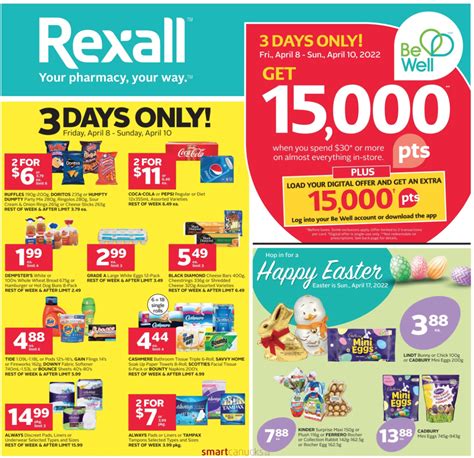 Rexall Canada Flyers Offers Get 15000 Be Well Points When You Spend