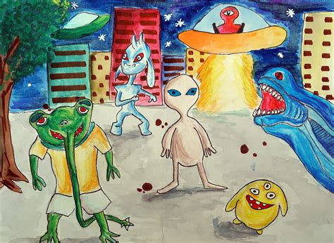 Child Art Competition Results For Science Day Painting Contest