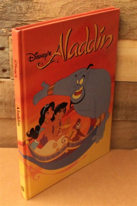 Disneys Aladdin Hardcover Book Etsy
