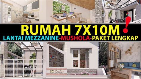 Renovasi rumah type 36/72#2 kamar tidur dengan dapur mini bar. DESAIN RUMAH MEZZANINE 7X10M 2 KAMAR TIDUR + MUSHOLA - YouTube
