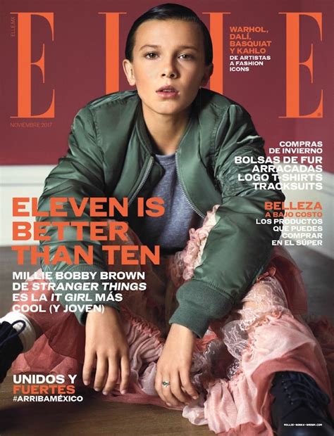 Millie Bobby Brown On The Cover Of Elle Mexico November 2017 Coup