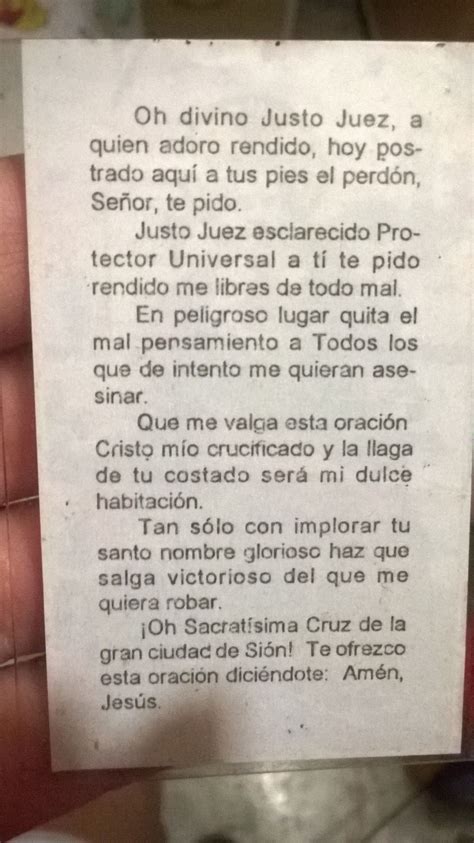 Oración Muy Milagrosa Al Señor Justo Juez Oraciones