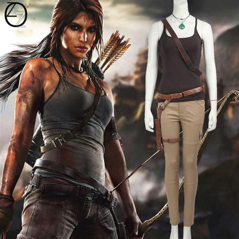 Buy Tomb Raider Lara Croft Cosplay Costume Hot Game