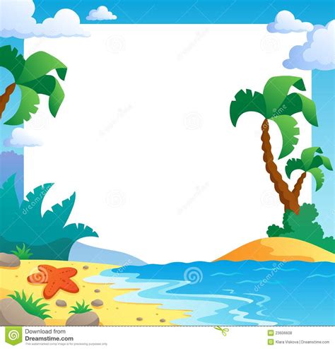 Beach Frame Borders For Paper Clip Art Borders Daycare Room Ideas My