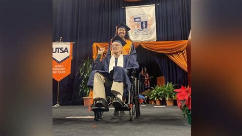 23 Year Old Woman Graduates College Alongside Her 88 Year Old Grandfather Good Morning America