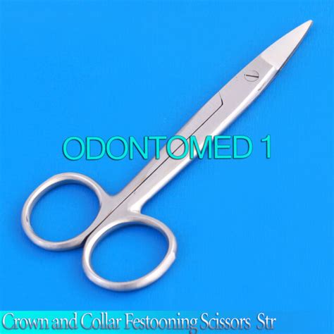 Dental Crown And Collar Festooning Scissors Straight Dentist
