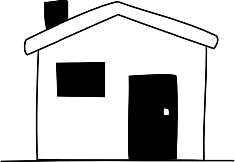 Project dream house the living room cottds. Black White House Clip Art at Clker.com - vector clip art ...