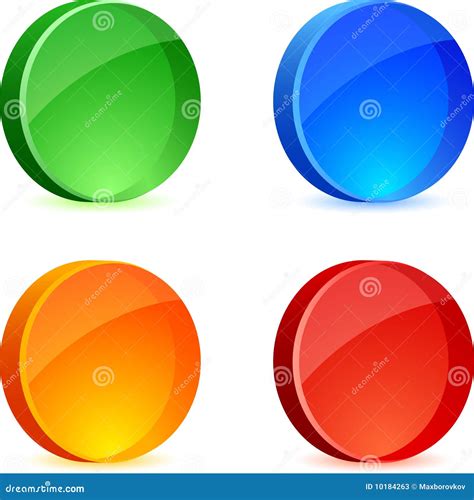 Glossy Icons Stock Vector Illustration Of Plastic Icon 10184263