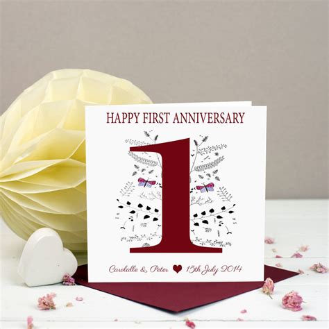 Personalised Giant 1st Wedding Anniversary Card Ubicaciondepersonas