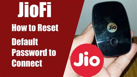 How To Reset JioFi And Connect Using Default Password JioFi Ko Kaise Reset Kare YouTube