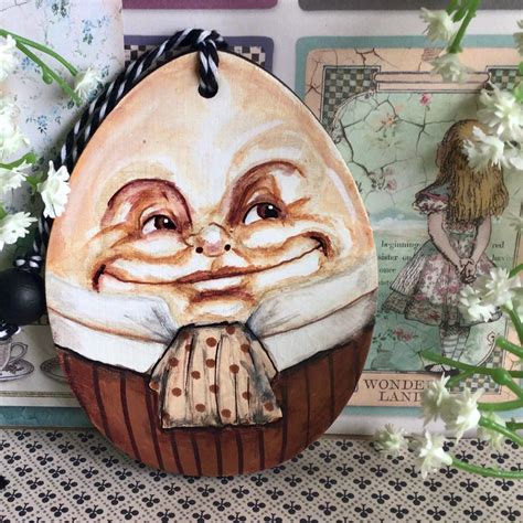 Hand Painted Humpty Dumpty From Alice In Wonderland Christmas Etsy