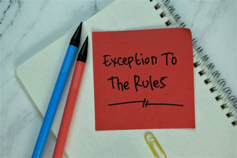 30 Exception Rule Stock Photos Pictures And Royalty Free Images Istock