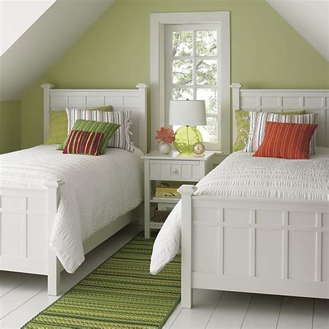 Brighton White Twin Bed In Beds And Headboards Crate And Barrel Twin