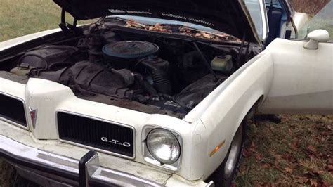 1973 Pontiac Gto Starting Up Youtube