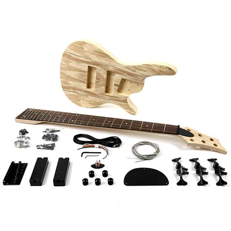Paint, assemble and then play your very own custom diy electric guitar or bass kit. Pit Bull Guitars IB-6S Electric 6-String Bass Guitar Kit (Spalted Maple) | eBay
