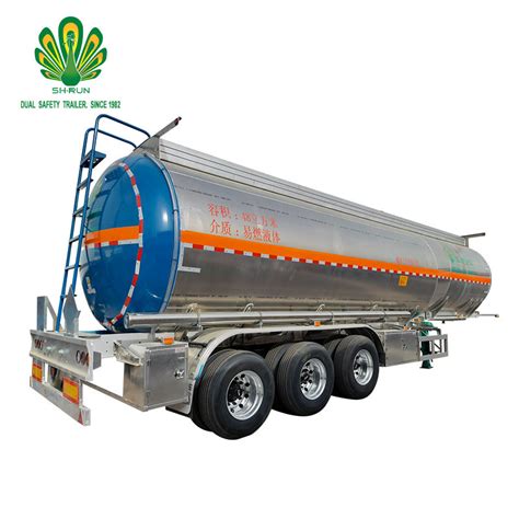 Heavy Duty Aluminum Fuel Tank Truck 50000 Liters Oil Tanker Truck
