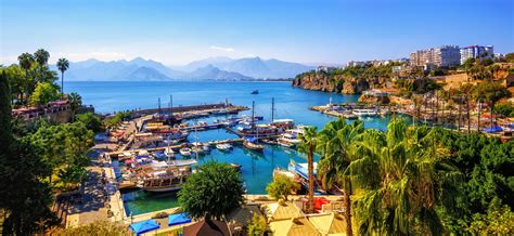 Panorama Of The Antalya Old Town Port Turkey Eagle Activities Tours