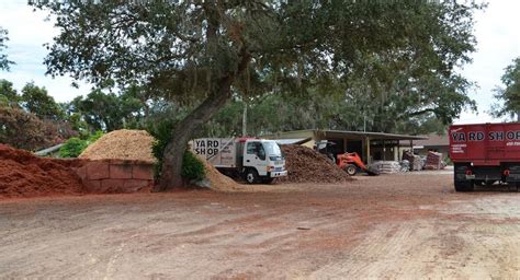 Yard Shop For Landscaping Needs Such As Mulch Rocks And Wood