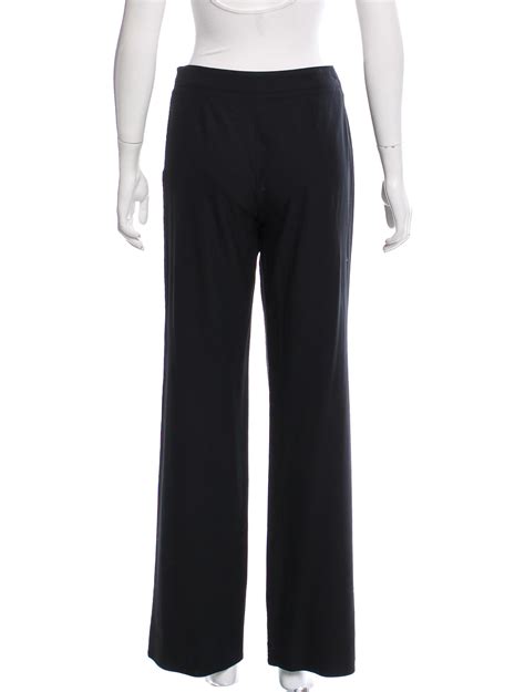 Chanel Mid Rise Wool Pants Clothing Cha192446 The Realreal