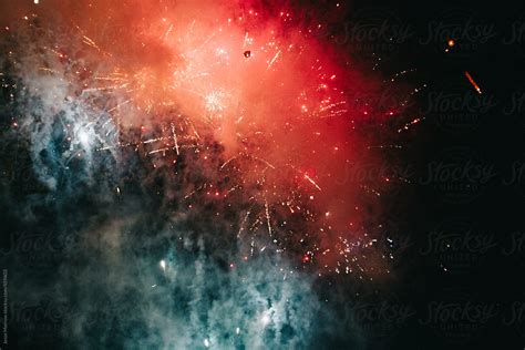 Fireworks In Sky During Celebration Del Colaborador De Stocksy Jesse