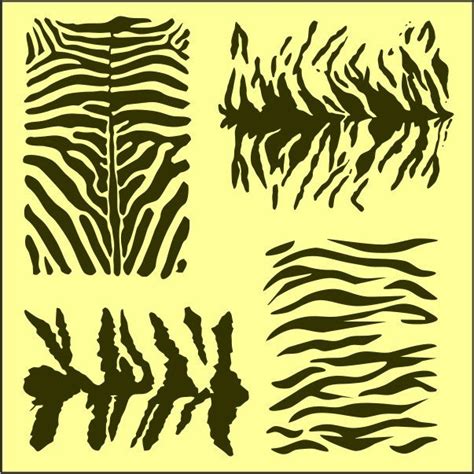 Tiger Stripe Stencil Printable