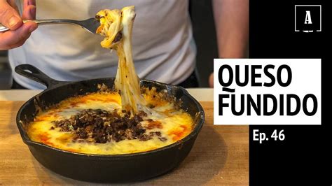 Queso Fundido con Chorizo Receta Facil y Rápida de Queso Flameado