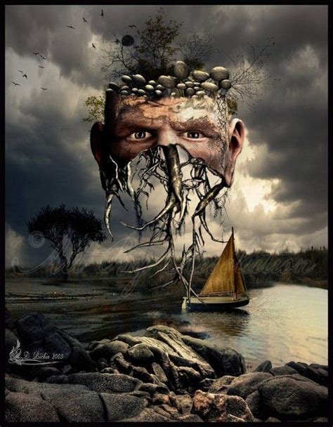 Face Your Roots Surreal Digital Art Print By Artbyresolution 5500