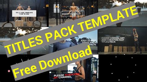 There are so many free premiere pro effects packs on the internet. Adobe Premiere Pro Title Templates Free Download - YouTube
