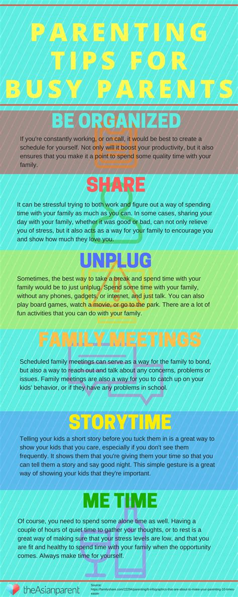 Infographic 6 Simple Parenting Tips For Busy Parents