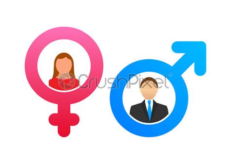 Men And Women Symbol Gender Icon Vector Stock Illustration Stock