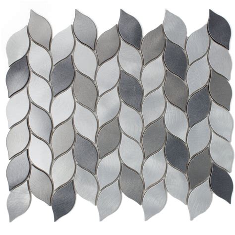 Supreme Tile Leaf 12 X 14 Metal Mosaic Tile Wayfair