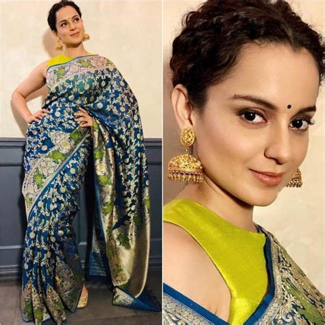 Traditional Cues Take Cues From Kangana Ranaut For Your Blouse Designs