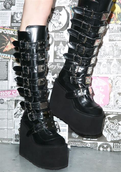 Demonia Trinity Boots Dolls Kill Goth Boots Goth Shoes Gothic Shoes