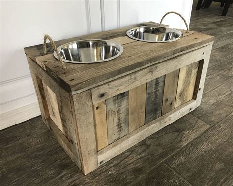 Raised Dog Bowls With Storage Dog Bowls With Storage Dog Food Stand