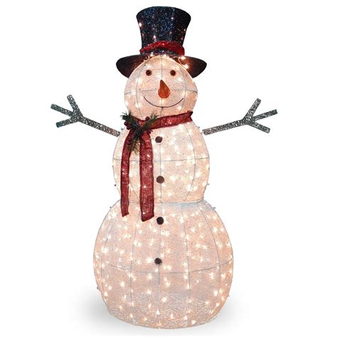 National Tree Company 60 Snowman Decoration With Clear Lights