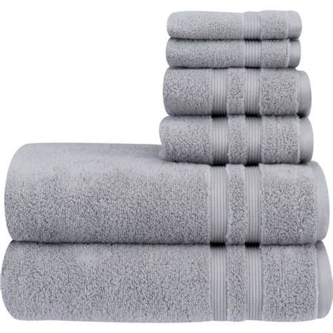 Mainstays Performance Bath Towel 6 Piece Set Guest Hand Towels Pretty