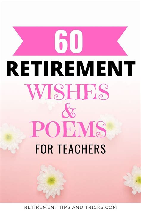 66 Retirement Wishes And Poems For Teachers Artofit
