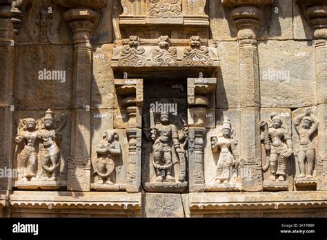 Sculptures Of Hindu God And Goddess On The Gaurishvara Temple Yelandur
