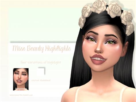 Miss Beauty Highlights By Ladysimmer94 At Tsr Sims 4 Updates