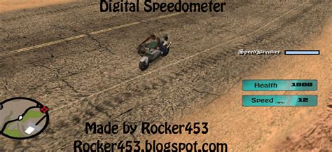 Rocker453s Gta San Andreas Cleo Mods Digital Speedometer
