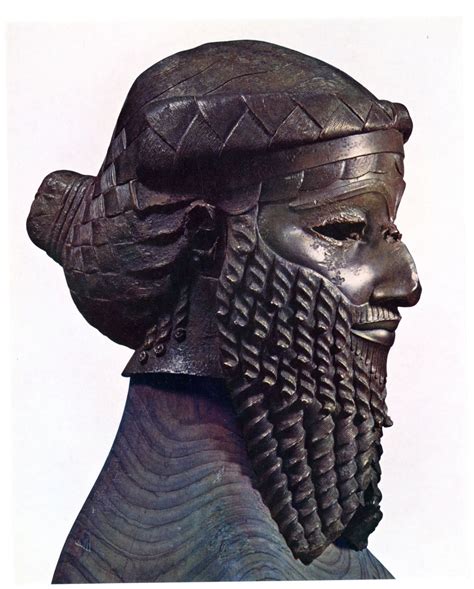 Head Of A Mesopotamian Ruler Made Of Cast Bronze Found At The Site Of