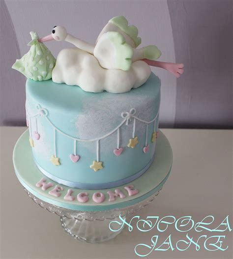Pin By Catherine Morris On Cake Spiration Stork Cake Baby Shower