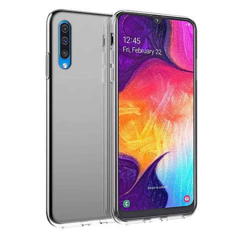 Casewin For Samsung Galaxy A50 Case Transparent Silicone Shockproof
