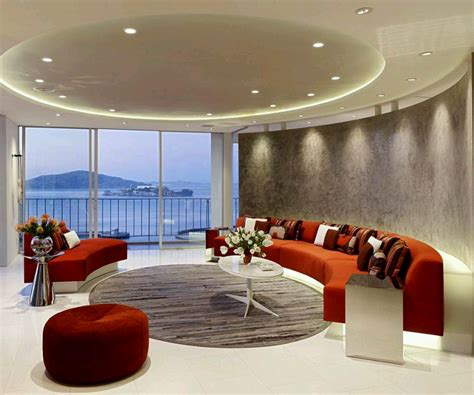 Modern Interior Decoration Living Rooms Ceiling Designs