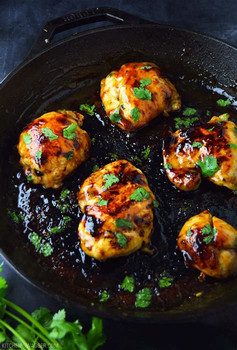 Skillet Cilantro Lime Chicken Thighs Recipe Kitchen Swagger