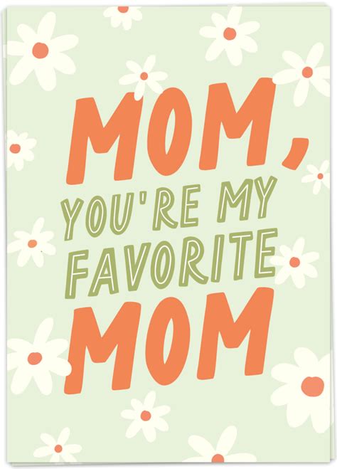Kaart Blanche Mom You Re My Favorite Mom Lou Lou Conceptstore
