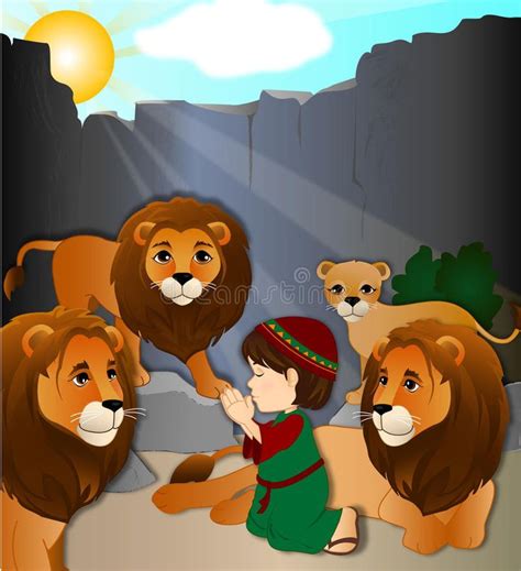 Daniel In The Lions Den Illustration Of Daniel In The Lions Den