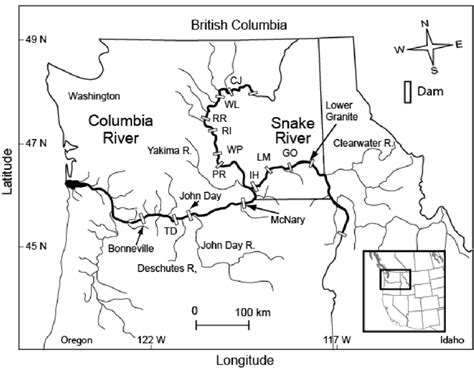 Dams On The Columbia River Map