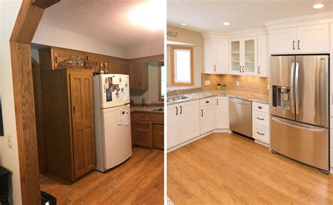 But not when what you see. Gray Kitchen Cabinets With Oak Baseboard / From Hate To ...