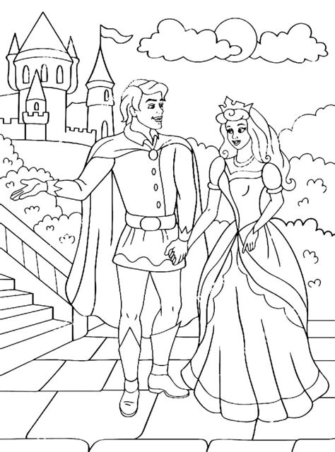 Desenho De Princesa Das Fadas E O Rei Para Colorir Tudodesenhos My